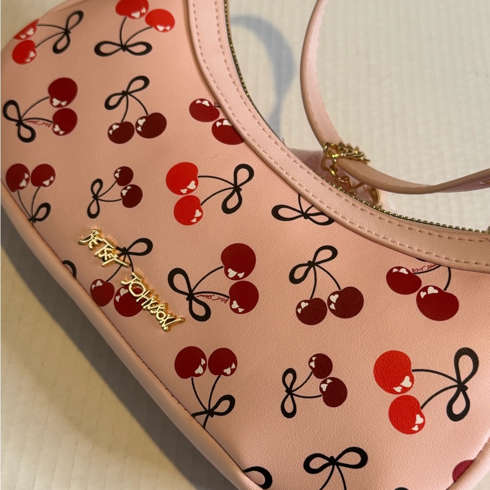 Betsey Johnson Pink and Cream Handbag - Picture 7 of 13